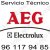 AEG Servicio Oficial Valencia 961179485